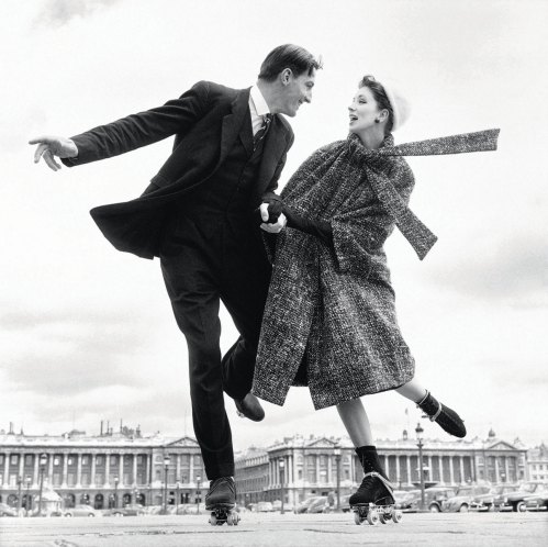 Robin Tattersall and Suzy Parker don't share this dance, but in this rollerblade, rollerblading all around the city!